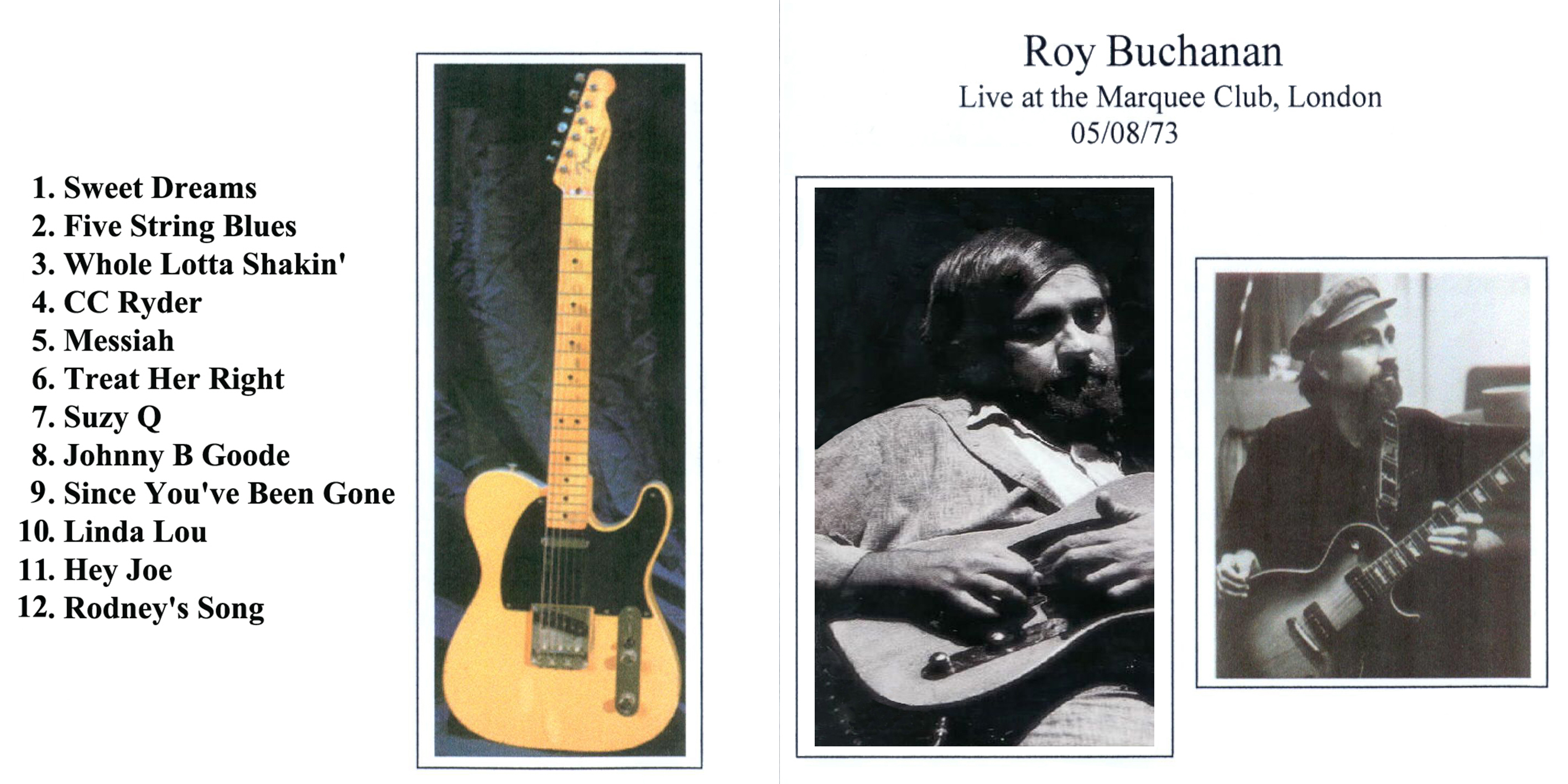 roy buchanan 1973 05 08 marquee club london enlarged out one cd