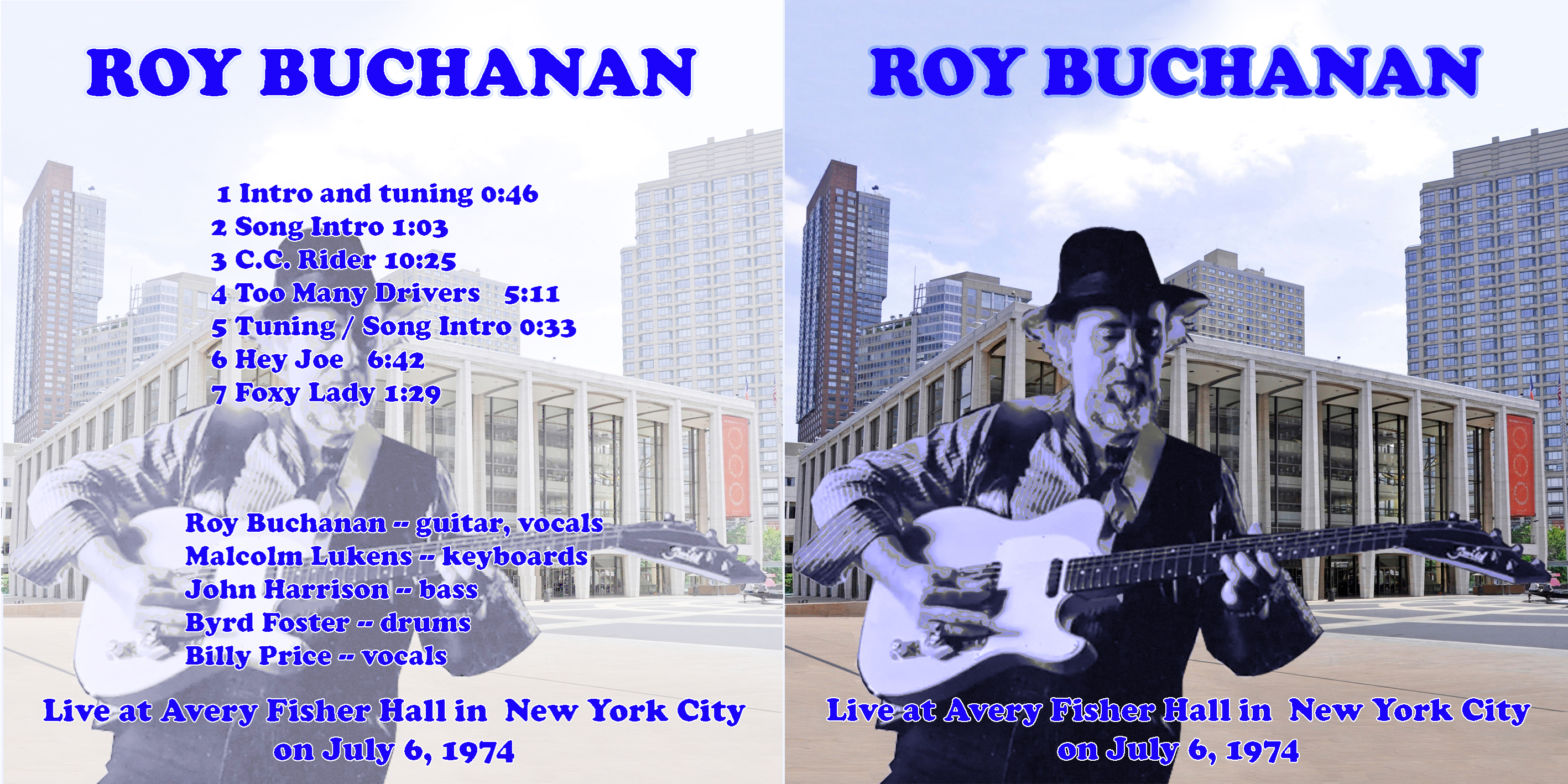 roy buchanan cdr live at avery fisher july 6, 1974 cover out