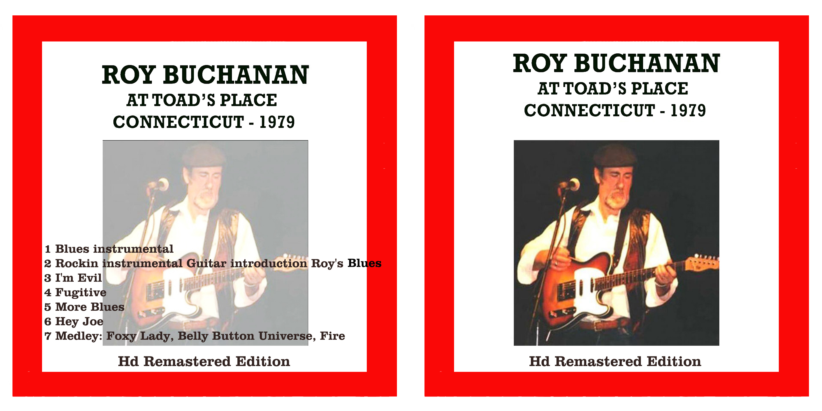 roy buchanan cdr toad's place connecticut 1979 cover out