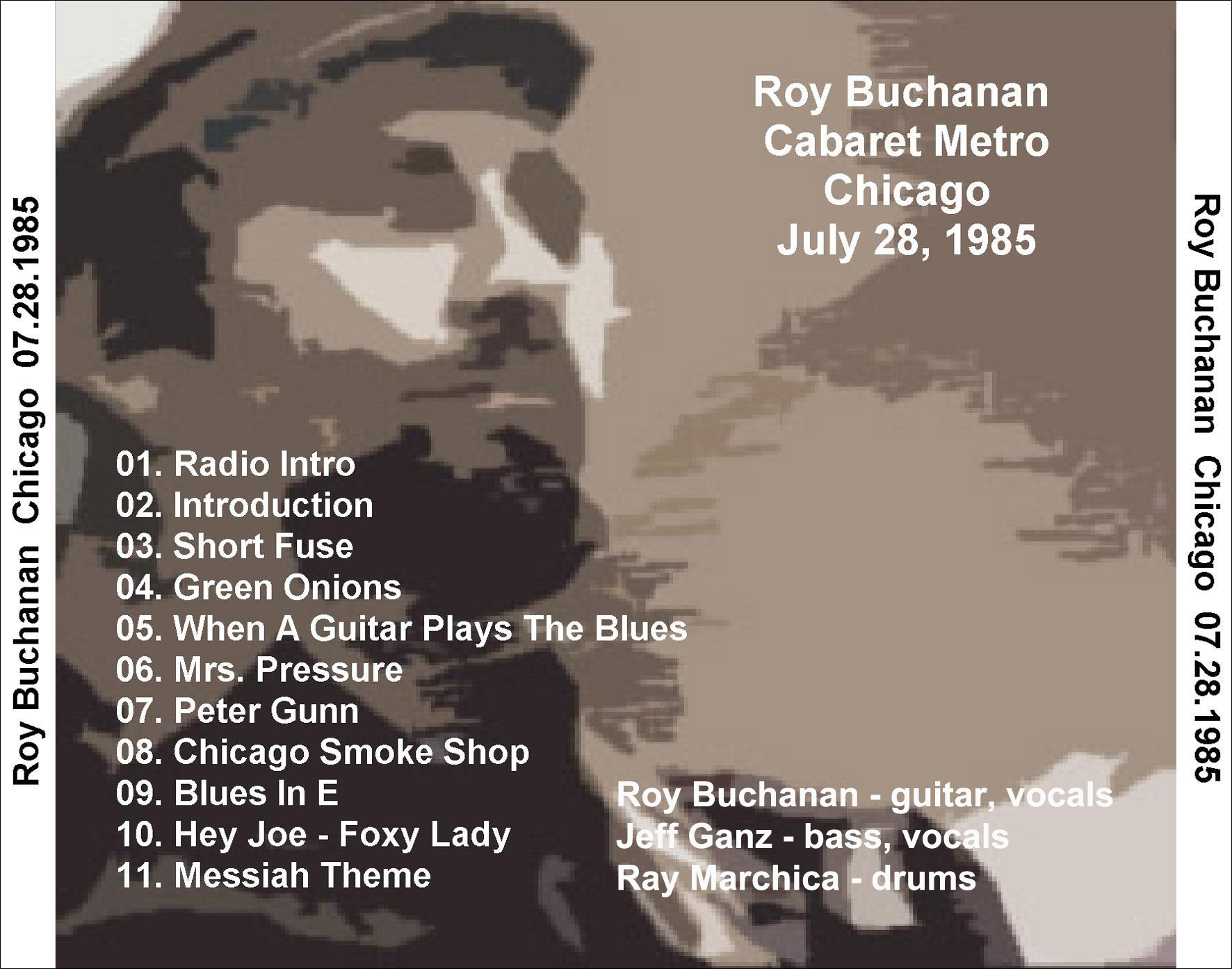 roy buchanan 1985 07 28 cdr cabaret metro chicago geetarz tray