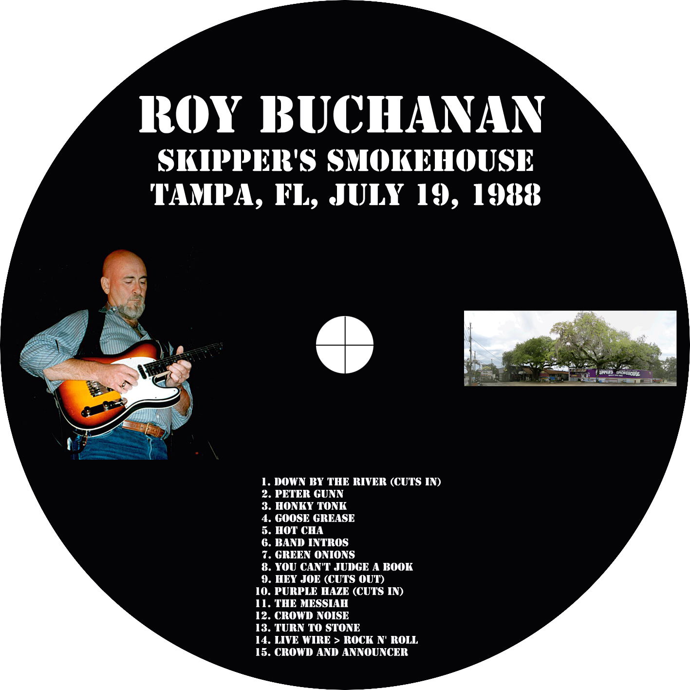 roy buchanan 1988 07 19 cdr skipper's smokehouse in tampa label