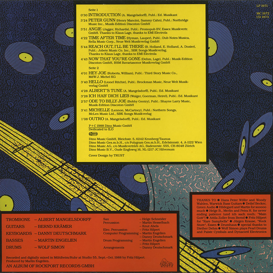 albert mangelsdorff and members of klaus lage band lp listen and lay back cover back