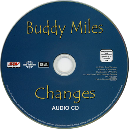 buddy miles dvd changes label cd