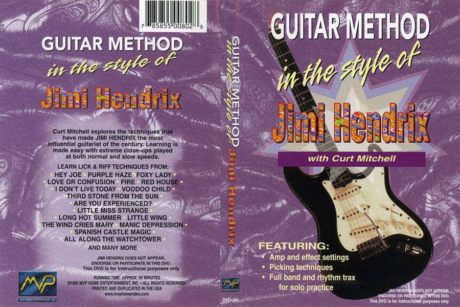 mitchell, curt dvd in the style of jimi front