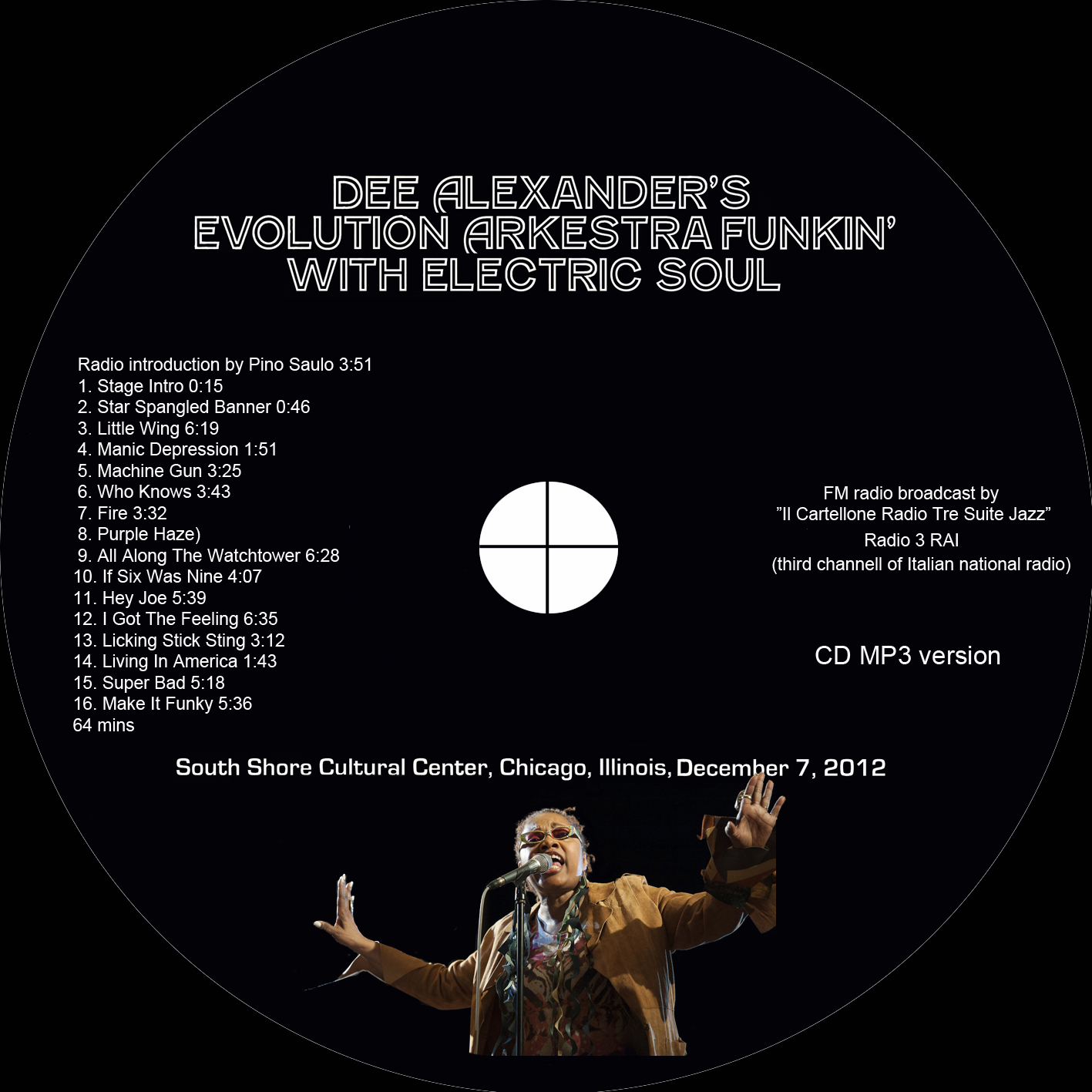 Dee Alexander CD live in Chicago on December 7, 2012 black label