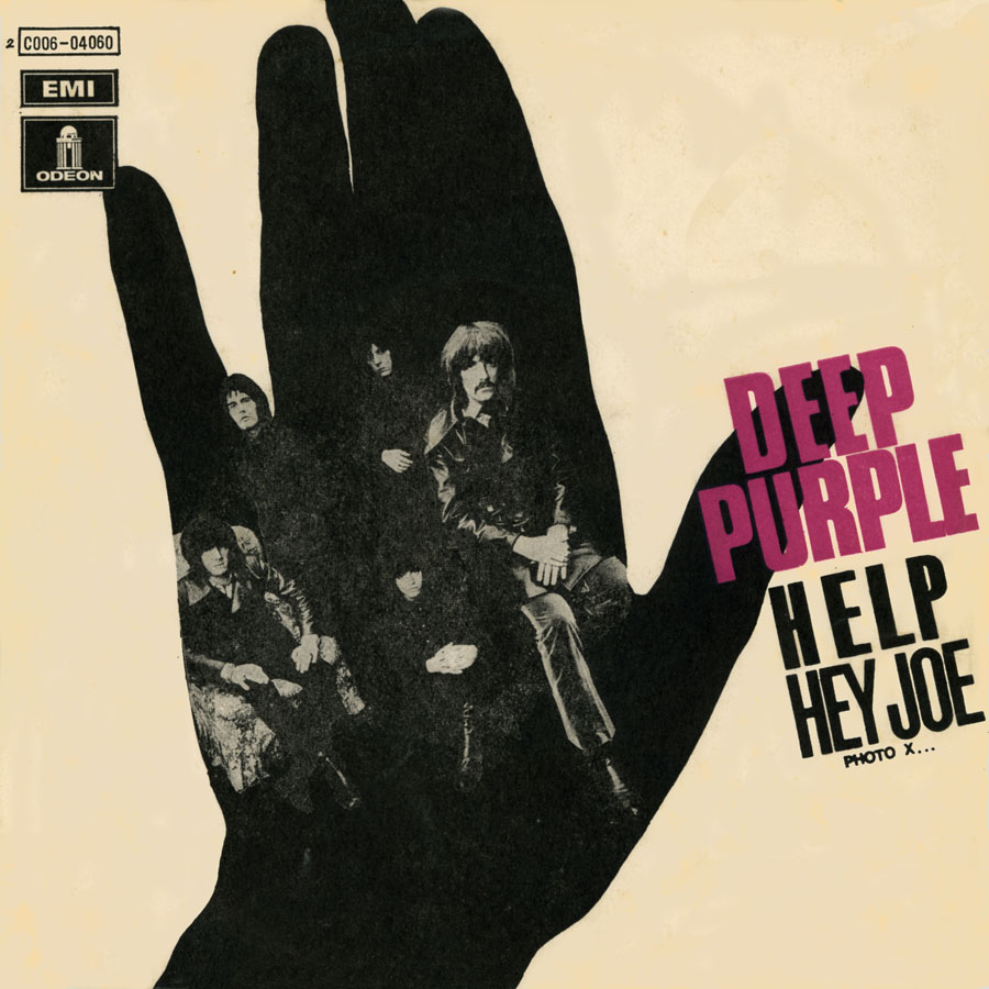 deep purple single help hey joe stereo france paper sleeve front