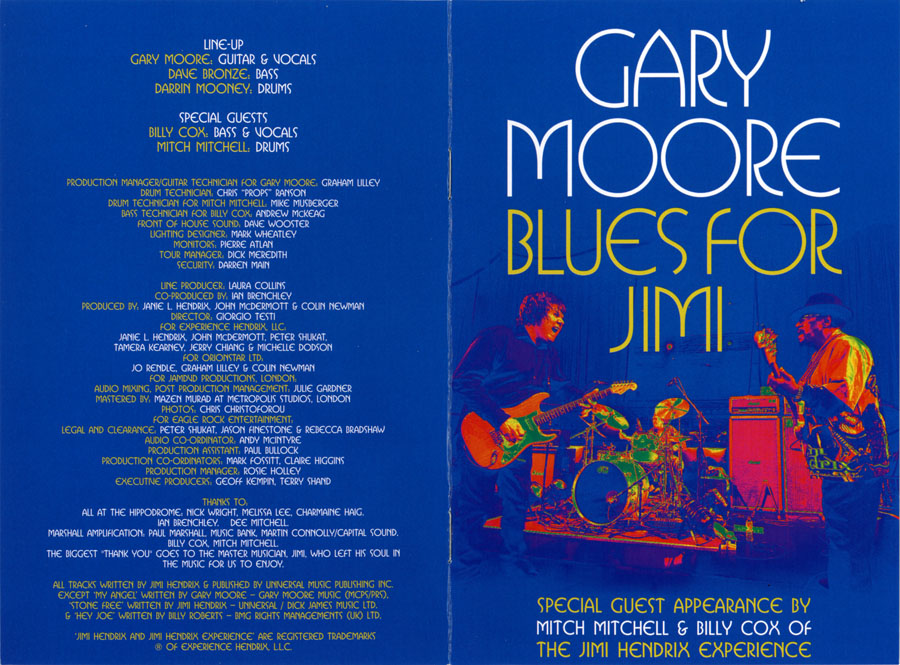 gary moore dvd blues for jimi booklet front