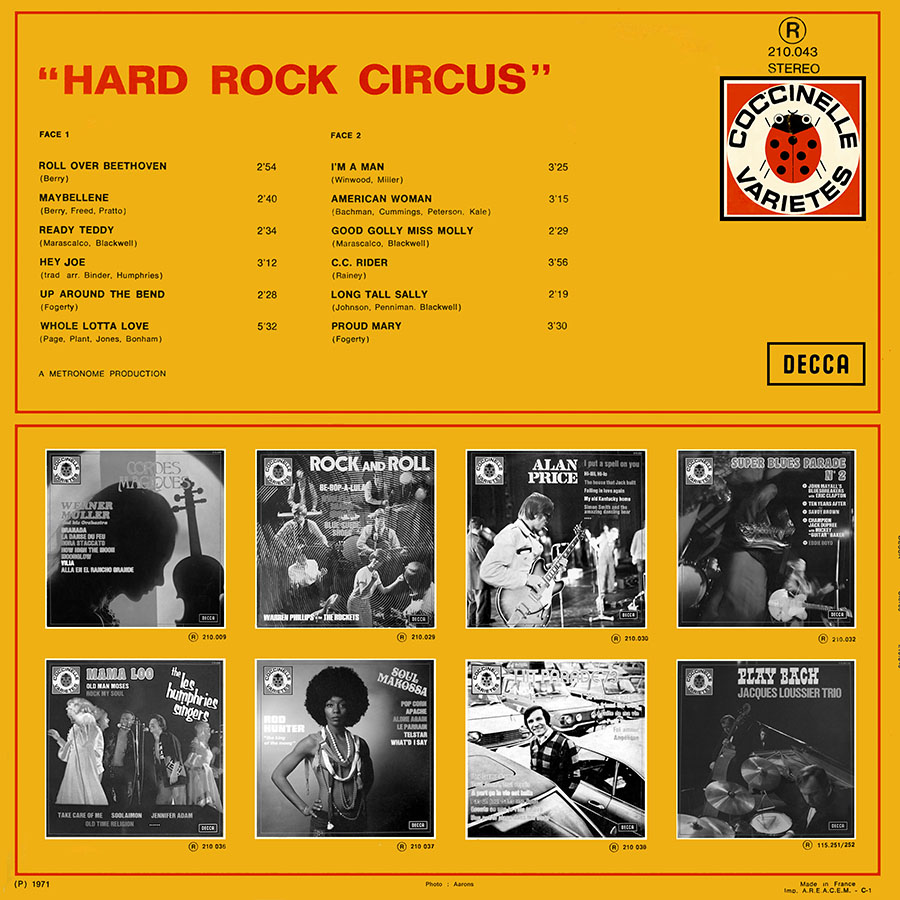 hard rock circus lp same decca france back