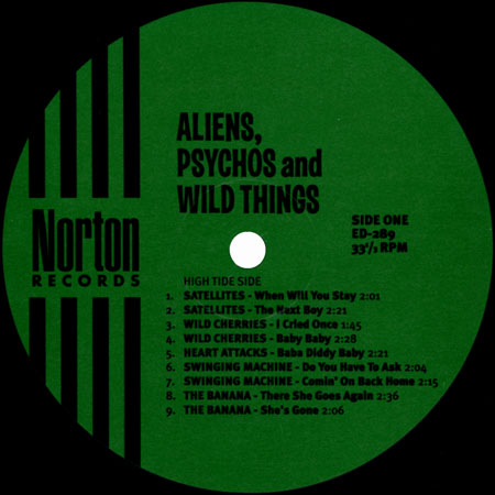 hazards lp aliens psychos and wild things label 1