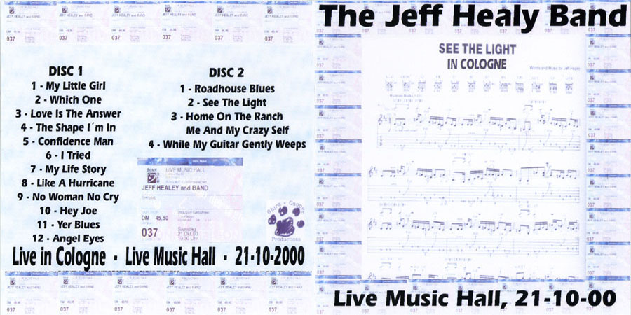 jeff healey cd see the light in cologne front