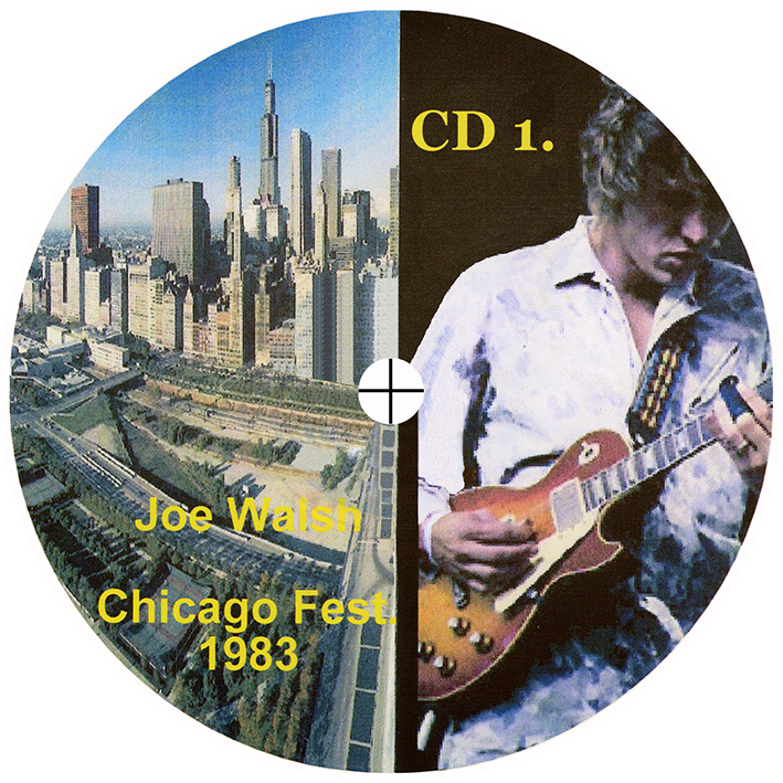 joe walsh cdr chicago fest august 21, 1983 label 1