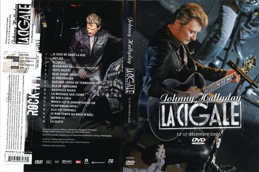 johnny hallyday dvd cigale 2006 front