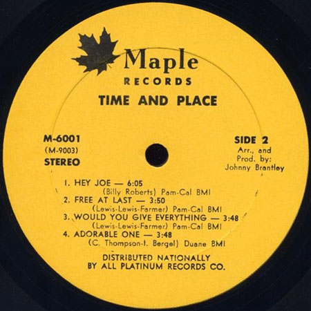 lee moses lp time and place maple label 2