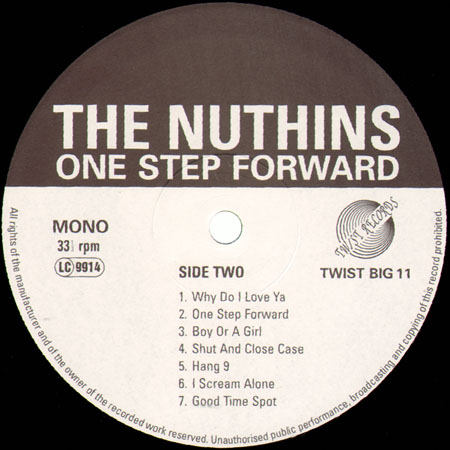 nuthins lp one step forward label 2
