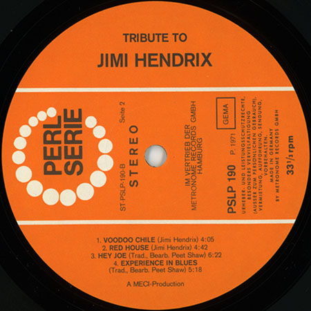 peet shaw bearb lp tribute to jimi hendrix metronome label 2