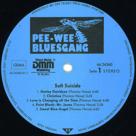 pee wee bluesgang lp soft suicide label 1