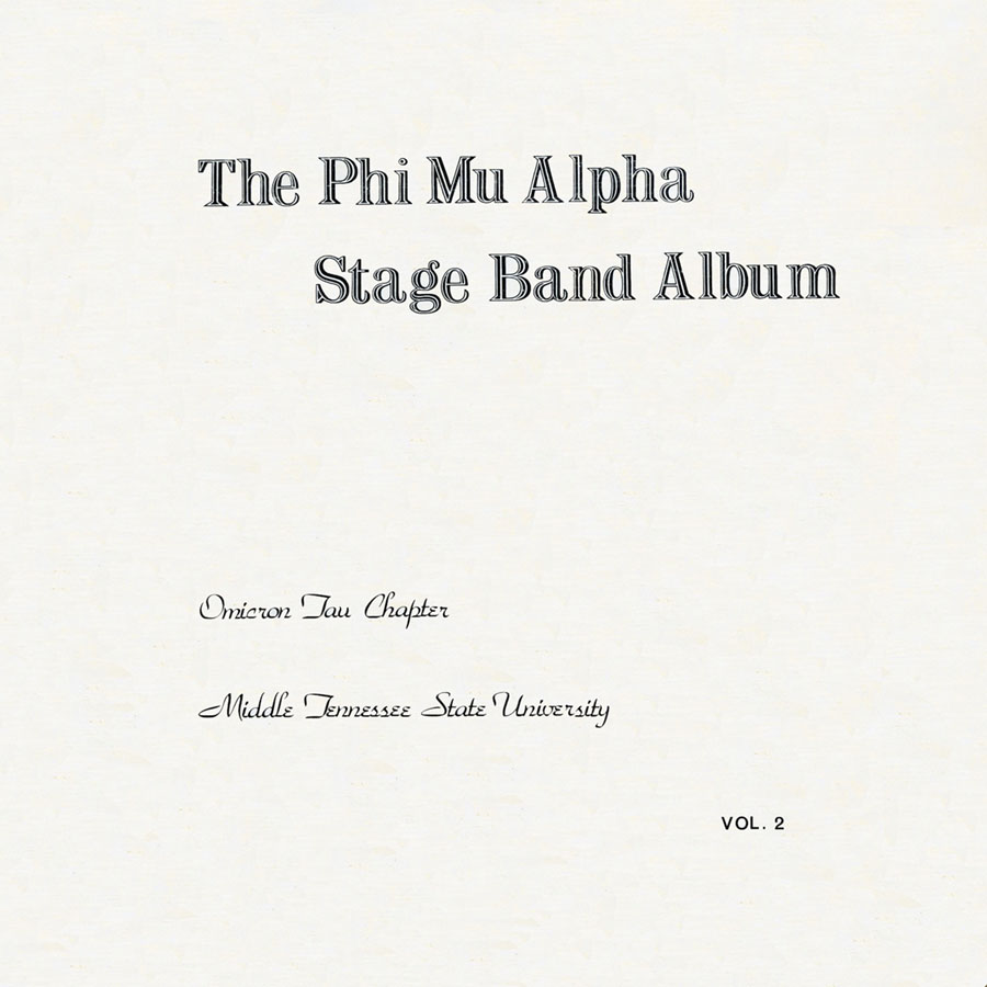 phi mu alpha stage band lp stage band album volume 2 front