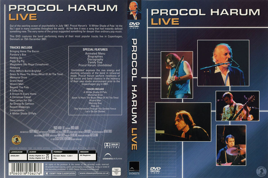 procol harum dvd live front
