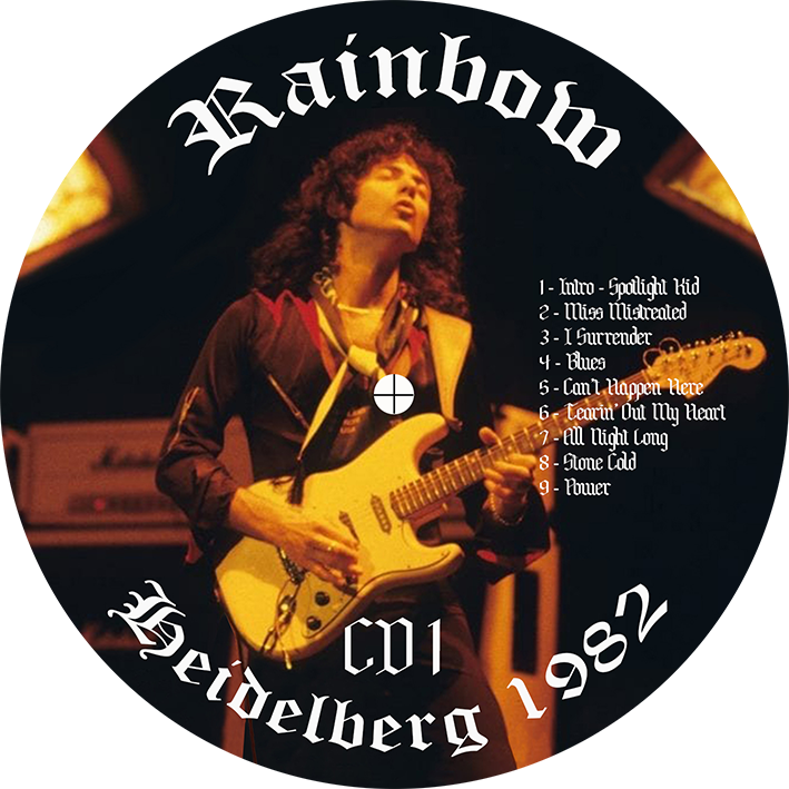 
rainbow 1982 11 12 cd heidelberg 1982 label 1