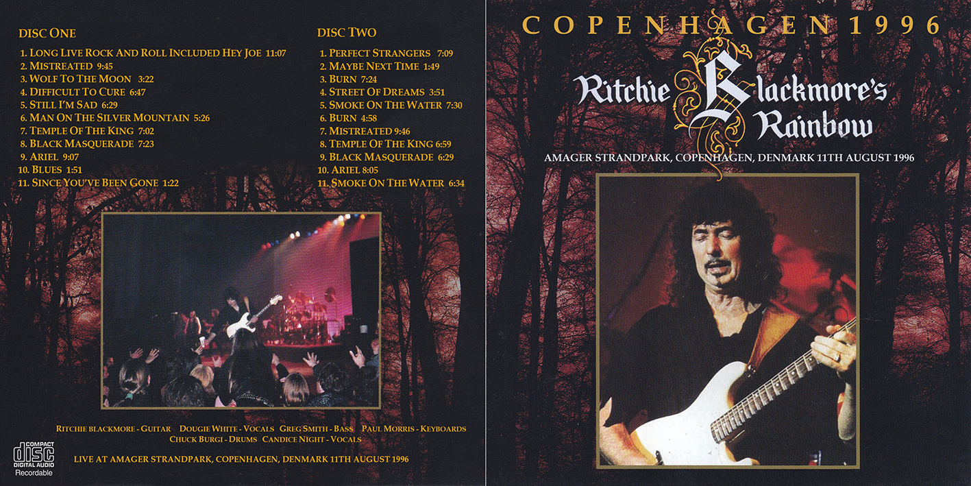 rainbow 1996 08 11 cd copenhagen 1996 cover