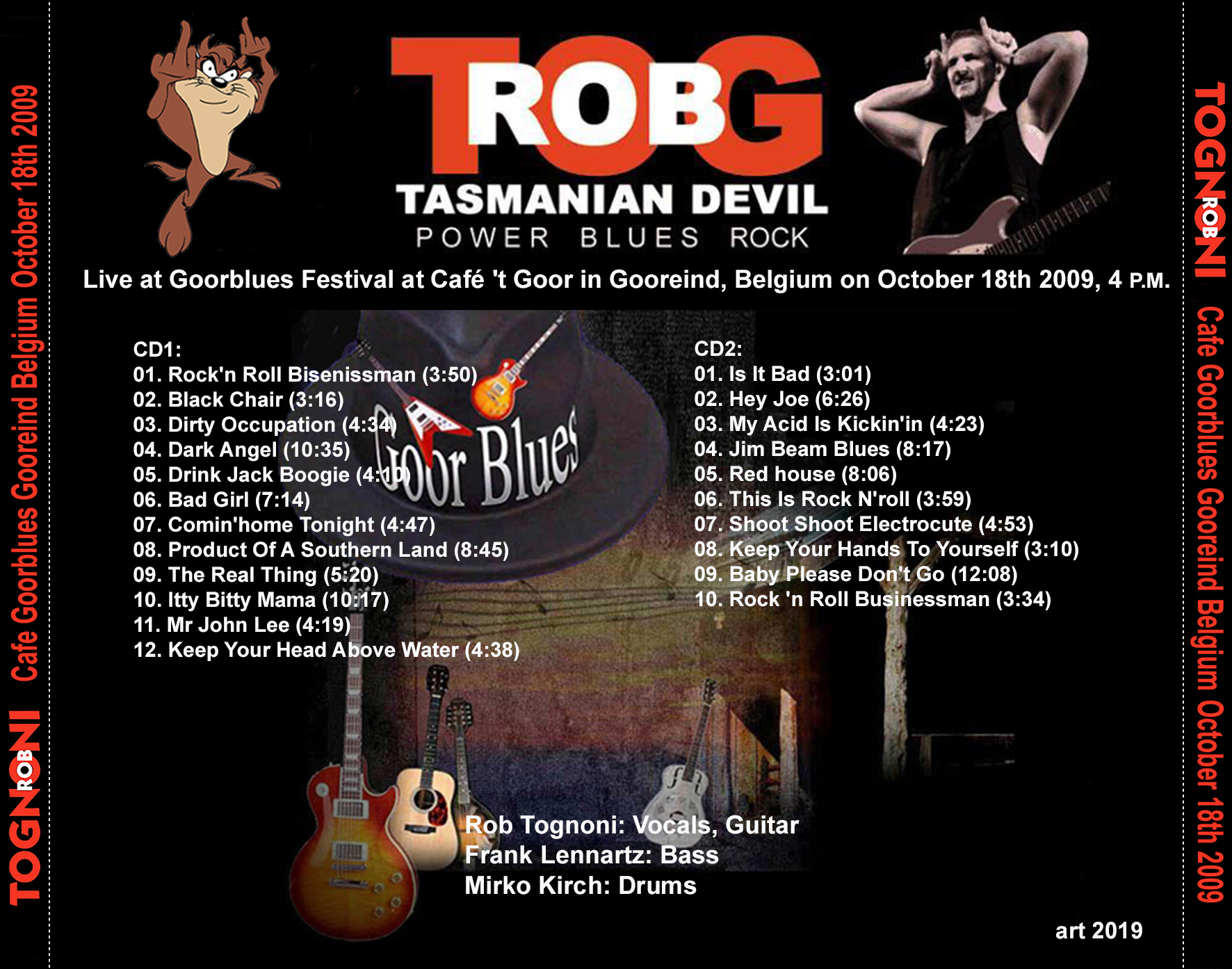 rob tognoni 2009 10 18 cd live at cafe goorblues tray