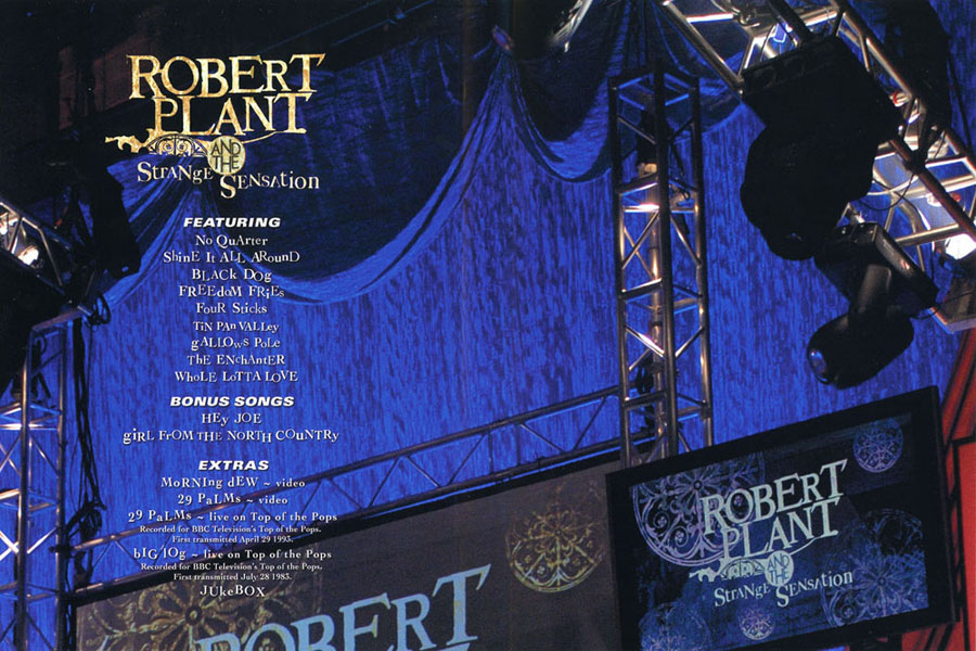robert plant dvd sound stage back