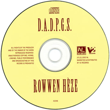 rowwen heze cd and dvd dadpgs label cd