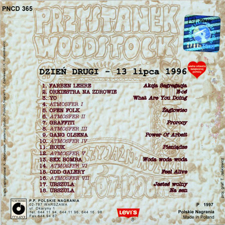 swawolny dyzio cd 2 woodstock 96 back