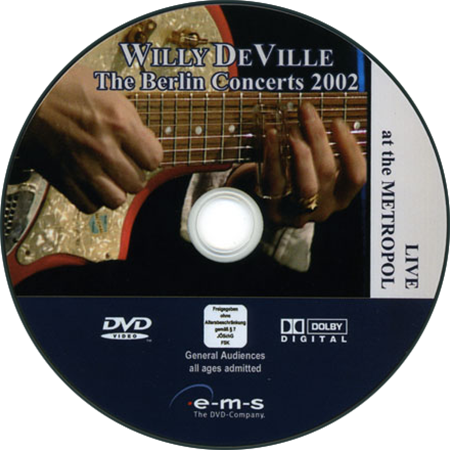 Willy Deville 2002 06 24 DVD Metropol Berlin label
