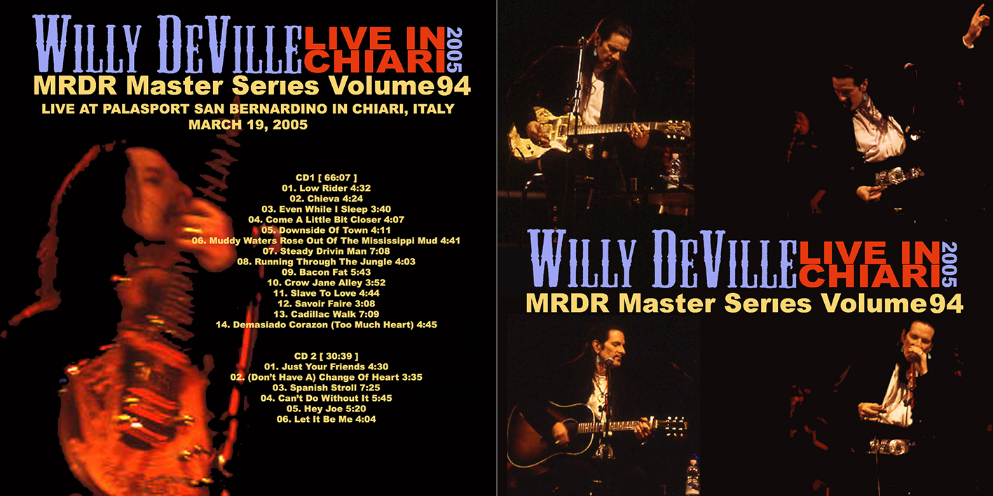 willy deville 2005 03 19 cd palasport chiari italy cover