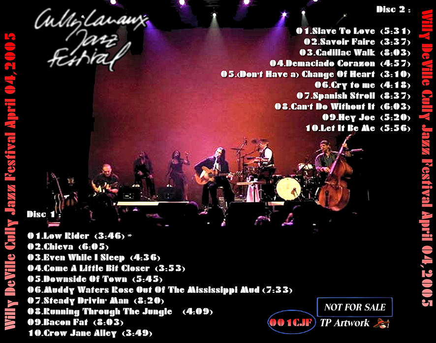 willy deville 2005 04 04 cd cully jazz festival lavaux switzerland tray