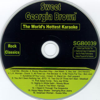 swwet georgia brown cd karaoke