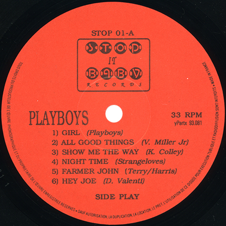 playboys lp girl label A