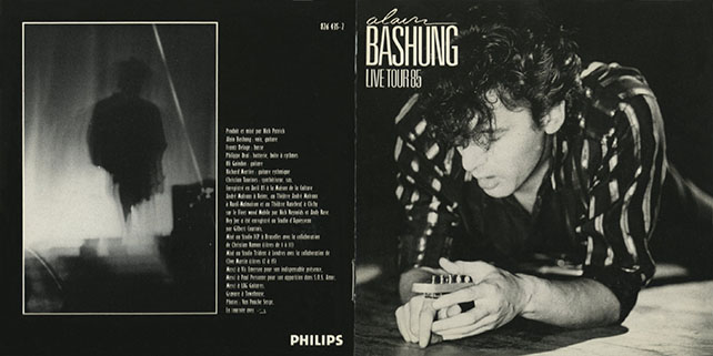 bashung cd live tour 85 germany booklet 1