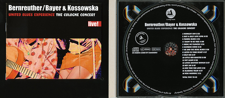 Bernreuther Bayer Kossowska CD United Blues Experience cover in 2