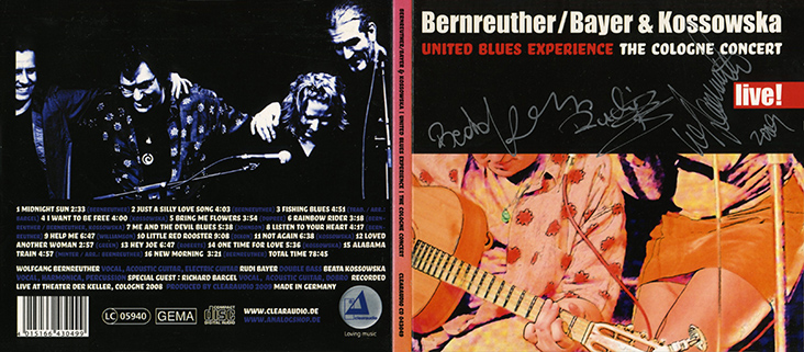 Bernreuther Bayer Kossowska CD United Blues Experience cover out
