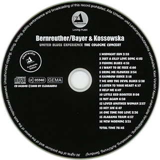 Bernreuther Bayer Kossowska CD United Blues Experience label