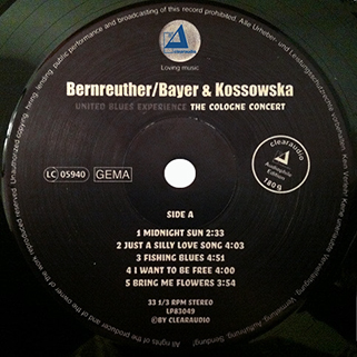 Bernreuther Bayer Kossowska LP United Blues Experience label A