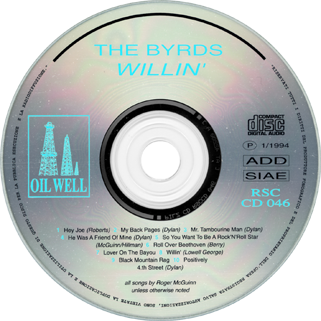 byrds cd willin' label
