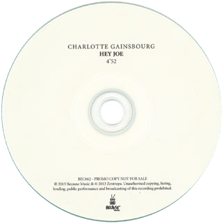 charlotte gainsbourg cd hey joe label