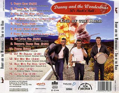 danny and the wonderbras cd end of the road tray out