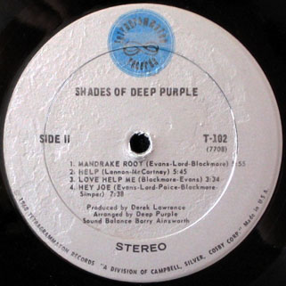 deep purple lp shades of us label 2