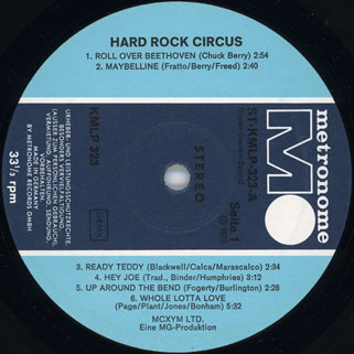 hard rock circus lp same metronomr germany label 1
