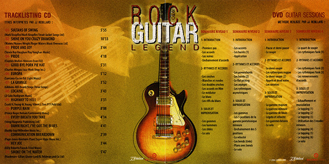 Jean Jacques Rébillard 2006 CD DVD Rock Guitar Legend cover in