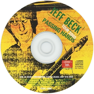 jeff beck osaka july 8,2005 cd passing hands label 1