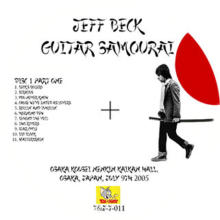 jeff beck osaka july 9, 2005 cd guitar samourai label 1