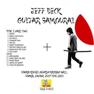 jeff beck osaka july 9, 2005 cd guitar samourai label 2