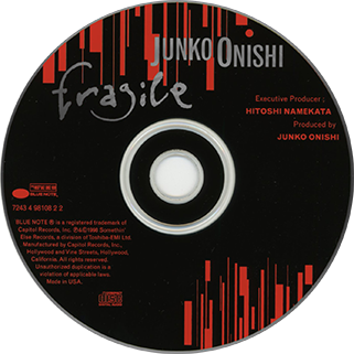 Junko Onishi CD fragile blue note label