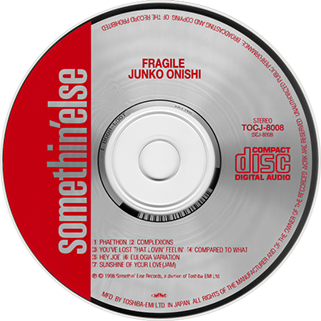 Junko Onishi CD fragile somethin'else label