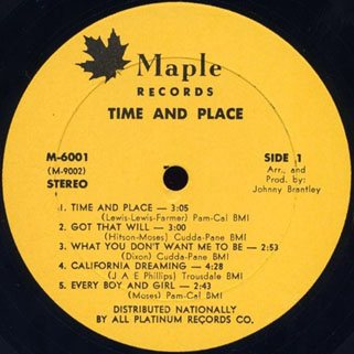 lee moses lp maple time and place label 1